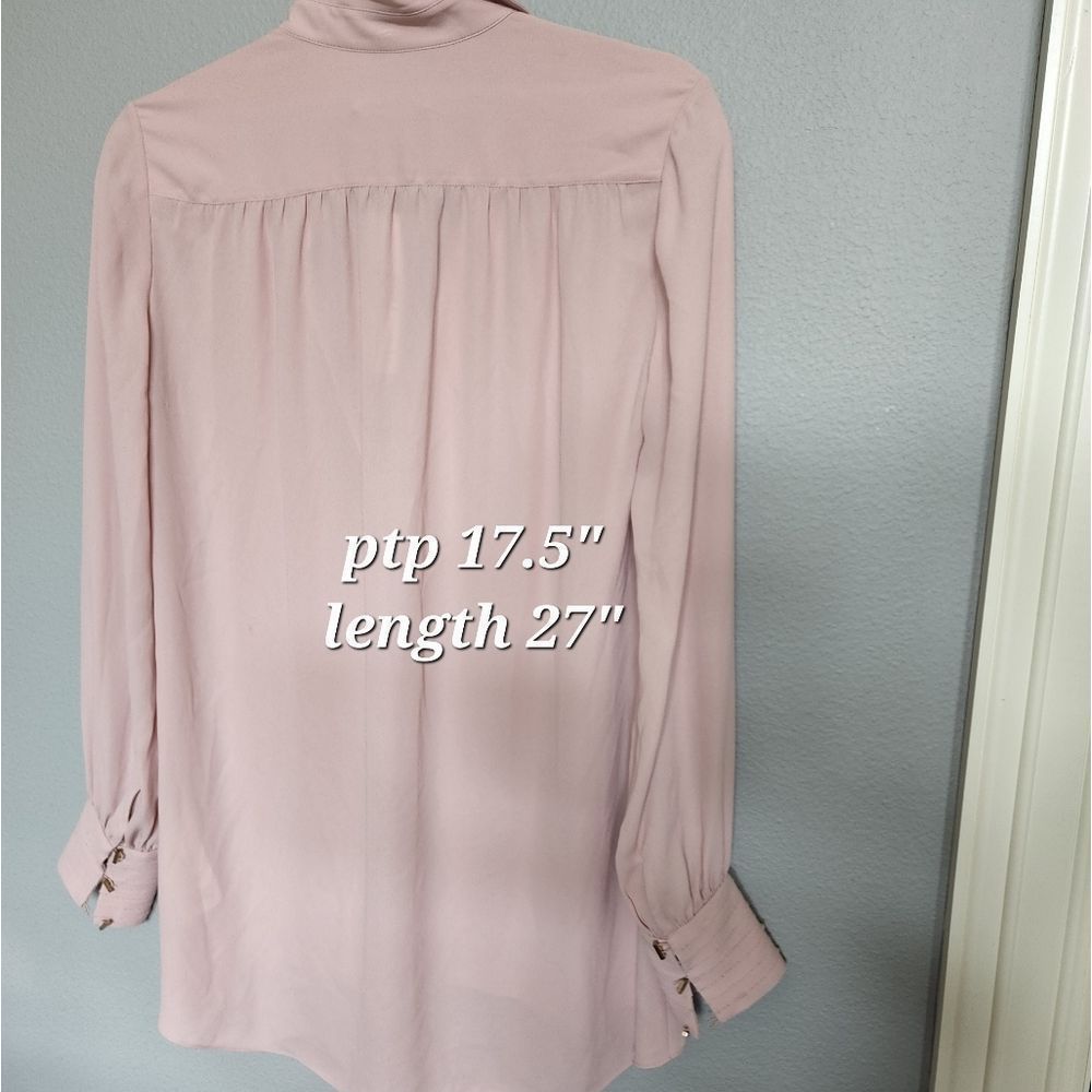 NWT Alice & Olivia pink button up top - Picture 4 of 4